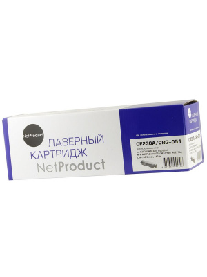 Тонер-картридж NetProduct (N-CF230A/051) для HP LJ Pro M203/MFP M227/LBP162dw/MF 264dw/267dw, 1,6K